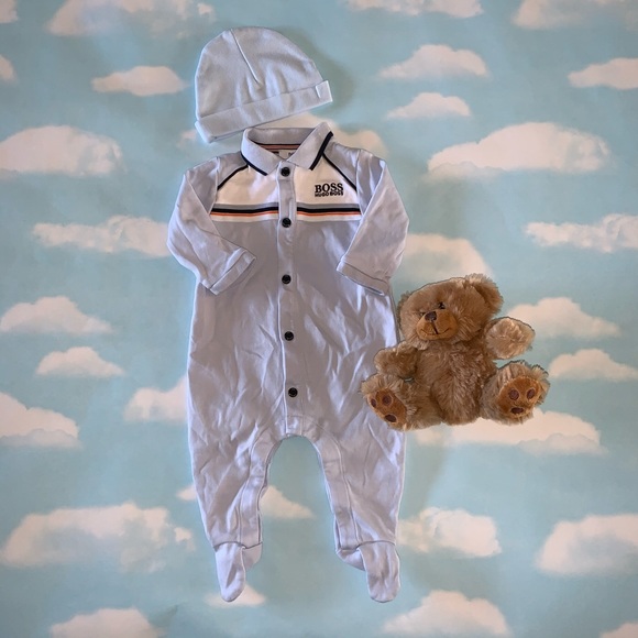 ❤️Hugo Boss Classic Footie Coverall 0-3M❤️